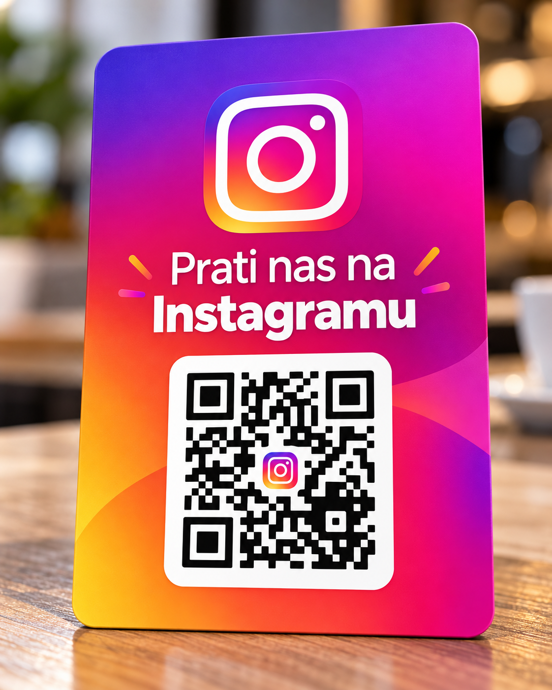 Štampa Instagram kartica sa QR kodom